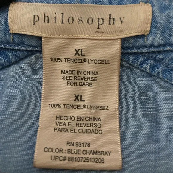 Philosophy Light Blue Denim Dress - Picture 3 of 3